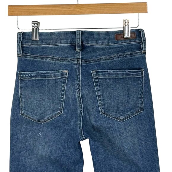 BlankNYC The Bond Mid-Rise Skinny Jeans 25 Distressed Denim - Picture 4 of 7